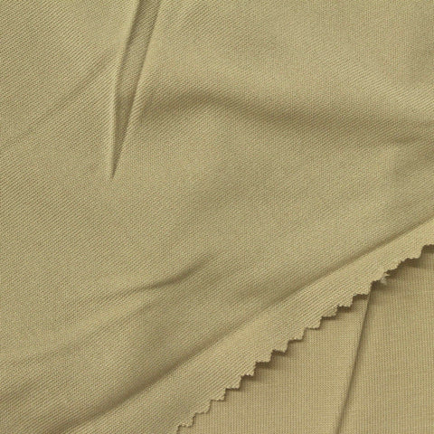 Washed Modal Polyester Jersey Knit Fabric, 180 gsm, 160 cm — Khaki