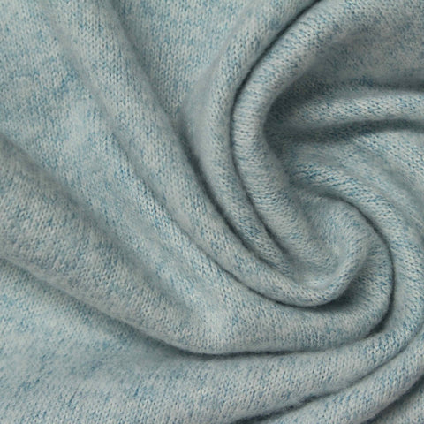 Light Blue Heather Chunky Knit, Polyester