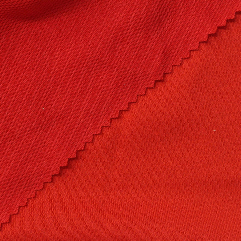 Cotton Polyester Birdseye Knit Fabric, 180 gsm, 190 cm — Red