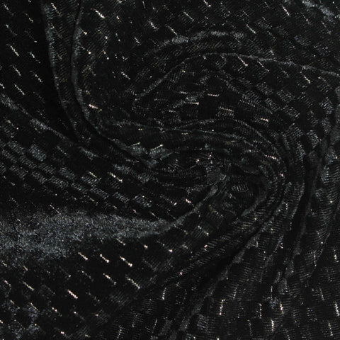 Black Marl Knit, Polyester, 240 gsm, 163 cm