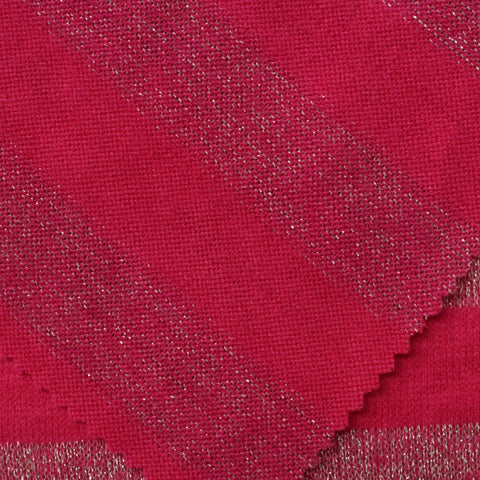 Pink Stripes Knit, Poly-Metallic