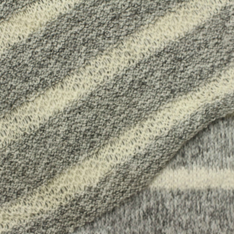 Cream Marl Knit, Poly-Viscose, 215 gsm