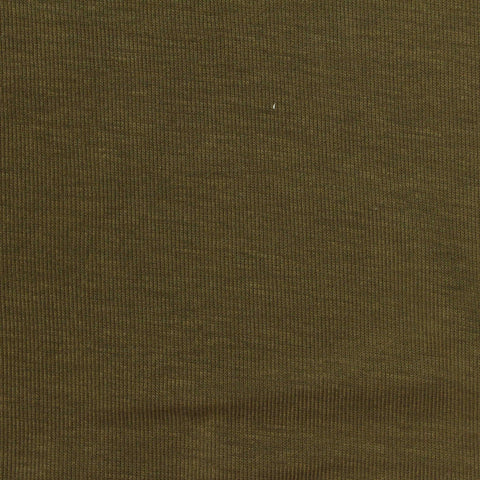 Tencel Lyocell Polyester Blend Rib Knit Fabric, 150 gsm, 150 cm — Green