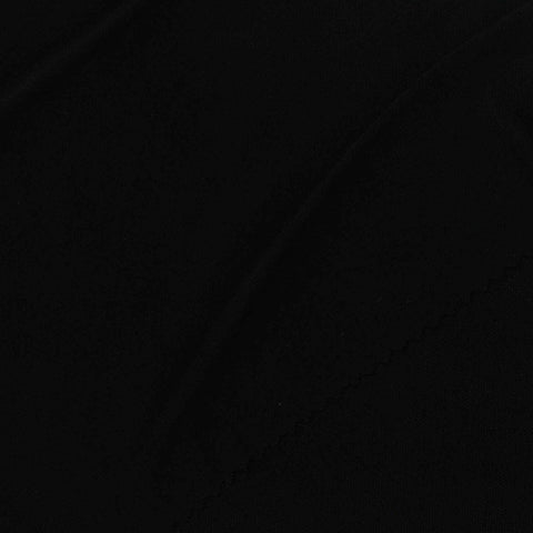 100% Viscose Interlock Knit Fabric, 230 gsm, 160 cm — Black