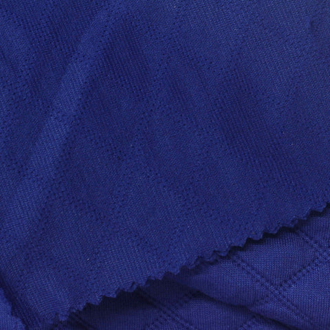 Blue Diamond Jacquard, Polyester, 375 gsm