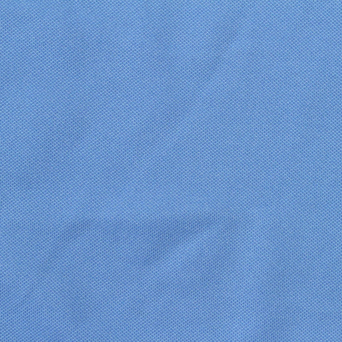 Polyester Stretch Piqué Knit Fabric, 137 gsm, 180 cm — Blue