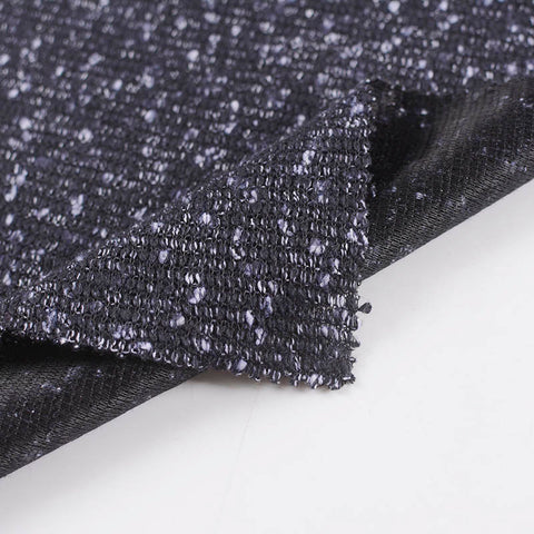 Dark Grey Marl Interlock Knit, Polyester, 230 gsm