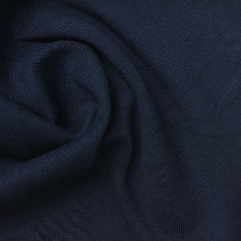 Dark Navy Ribbed Rib Knit, Cotton
