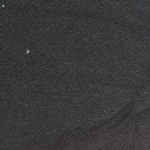 100% Cotton French Terry Fabric, 430 gsm, 164 cm — Black