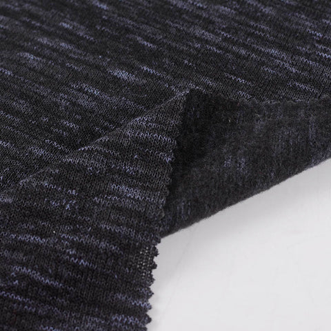 Dark Grey Marl Velvet, Polyester, 184 gsm