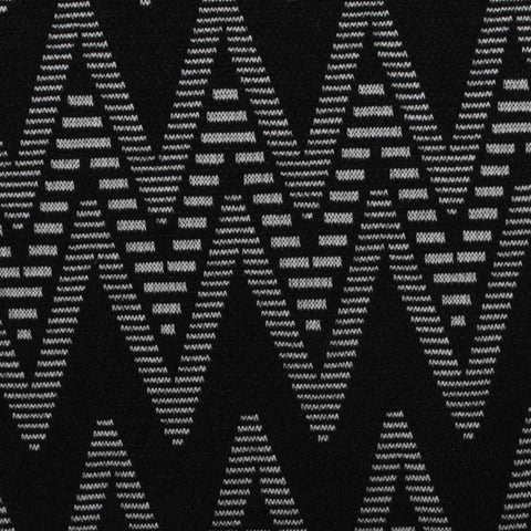 Black Geometric Jacquard, Viscose-Poly, 201 gsm