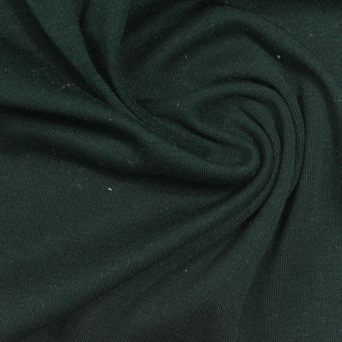 Dark Green Rib Knit, Poly-Tencel Lyocell