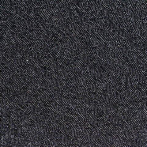 Dark Grey Abstract Rib Knit, Polyester