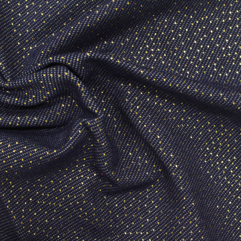 Cotton Polyester Denim Fabric, 216 gsm, 165 cm — Navy