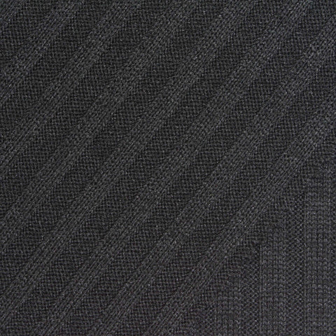 Polyester Stretch Rib Knit Fabric, 250 gsm, 160 cm — Grey