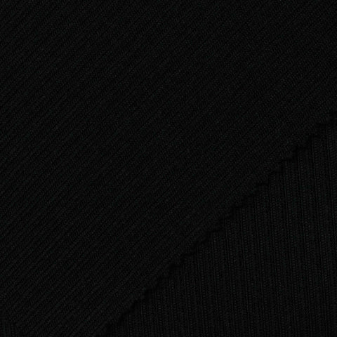 Black Rib Knit, Polyester
