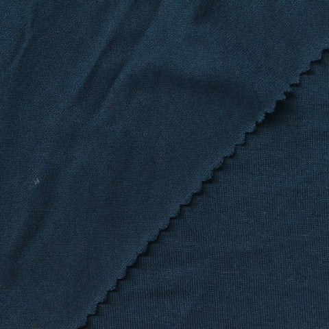 Viscose Stretch Jersey Knit Fabric, 142 gsm — Navy