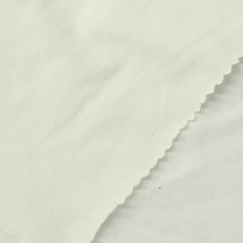 Off-White Jersey Knit, Cotton-Silk