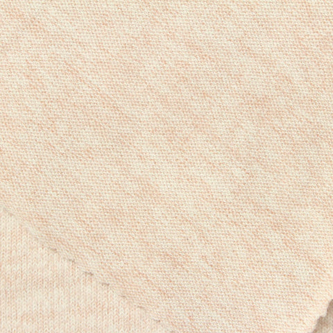Light Peach Marl Jersey Knit, Polyester