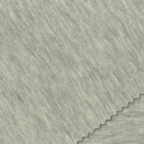 Heather Grey Marl Scuba Knit, Poly-Cotton