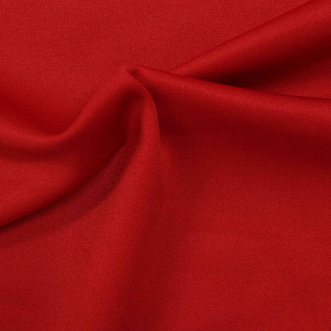 Polyester Stretch Jersey Knit Fabric, 207 gsm, 147 cm — Red