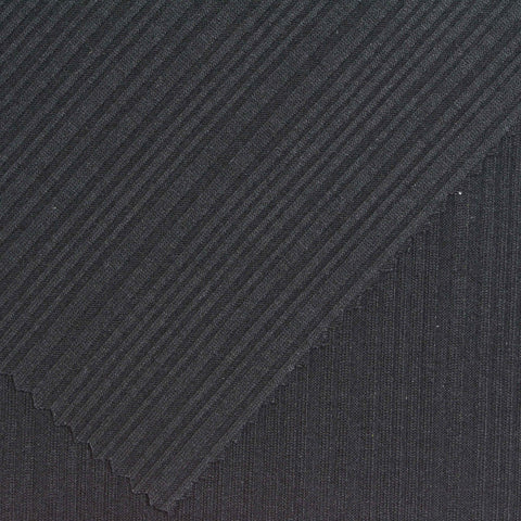 Black Rib Knit, Poly-Viscose