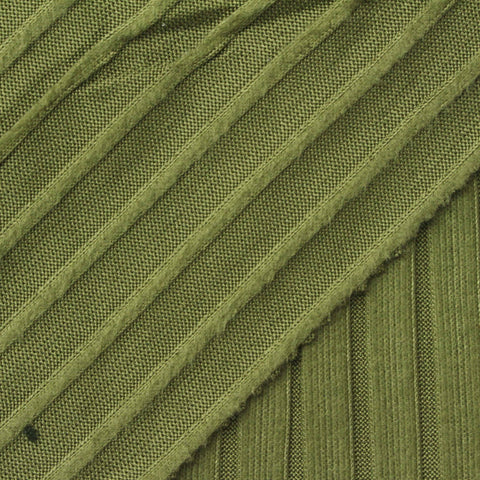 Polyester Stretch Rib Knit Fabric, 190 gsm — Green
