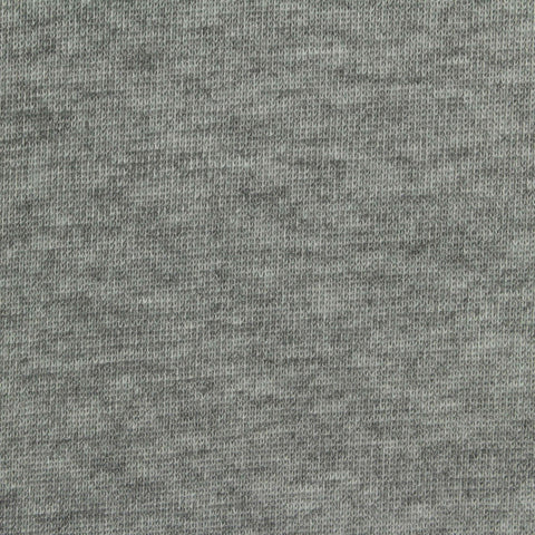 Grey Marl Rib Knit, Polyester, 230 gsm, 180 cm