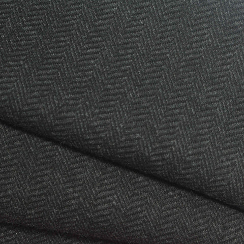Jacquard Polyester Stretch Interlock Knit Fabric, 400 gsm, 165 cm — Grey