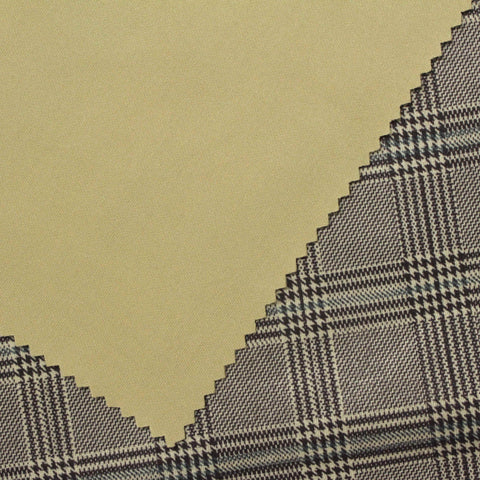 Dark Brown Plaid Faux Suede, Polyester