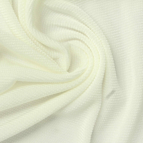 Acetate Stretch Piqué Knit Fabric, 250 gsm, 140 cm — Beige