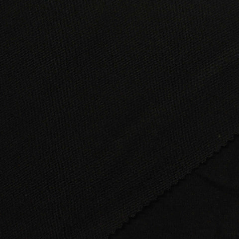 Brushed Viscose Polyester Stretch Chunky Knit Fabric, 180 gsm, 165 cm — Black