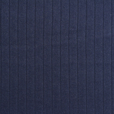 Dark Blue Marl Rib Knit, Polyester, 180 gsm