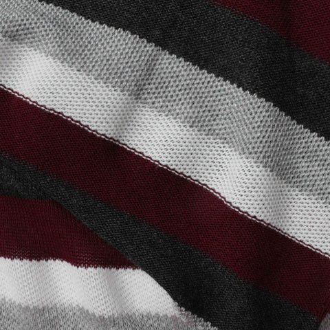 White Stripes Rib Knit