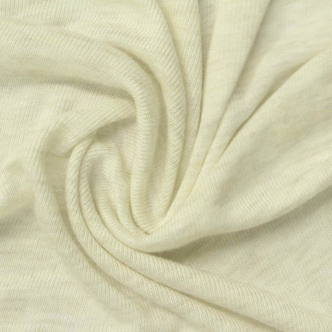 Off-White Heather Rib Knit, Viscose