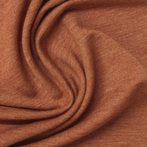 Rust Fine-Marl French Terry, Poly-Viscose