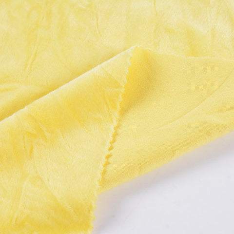 Fleece Fabric, 230 gsm, 173 cm — Yellow