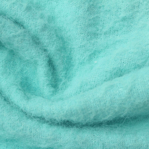 Acrylic Polyester Chunky Knit Fabric, 409 gsm, 160 cm — Blue