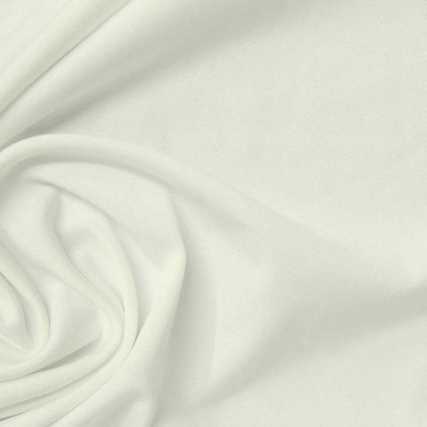 Polyester Stretch Jersey Knit Fabric, 200 gsm — White