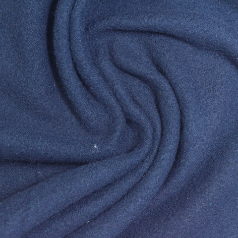 100% Polyester Fleece Fabric, 140 gsm, 180 cm — Navy