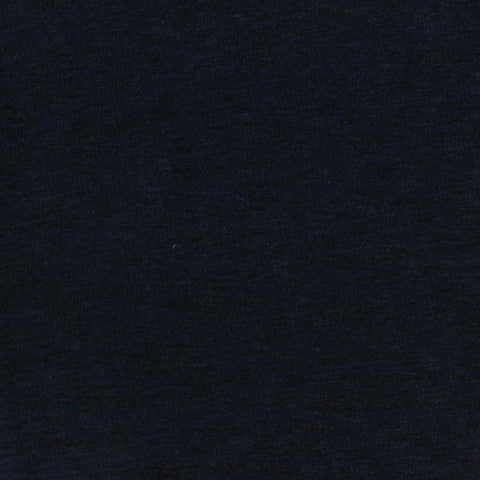 Dark Blue Heather Knit, Cotton-Poly