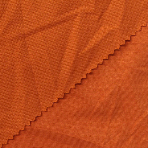 Cotton Polyester Stretch Jersey Knit Fabric, 224 gsm, 166 cm — Orange