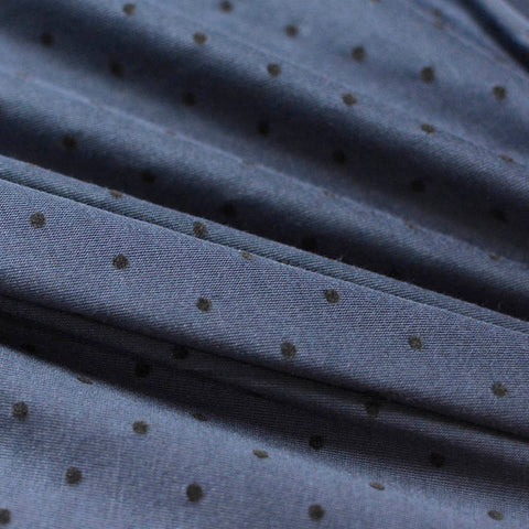 Dark Grey Dots Jersey Knit, Viscose