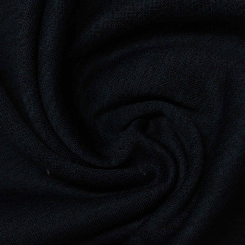 Brushed 100% Polyester Scuba Knit Fabric, 235 gsm, 150 cm — Navy