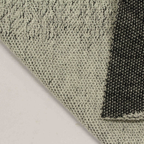 Black Marl French Terry, Cotton-Poly, 220 gsm, 140 cm
