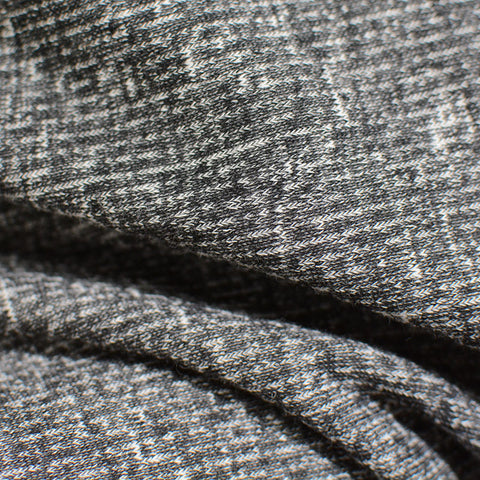 Dark Grey Marl French Terry, Cotton-Poly, 223 gsm