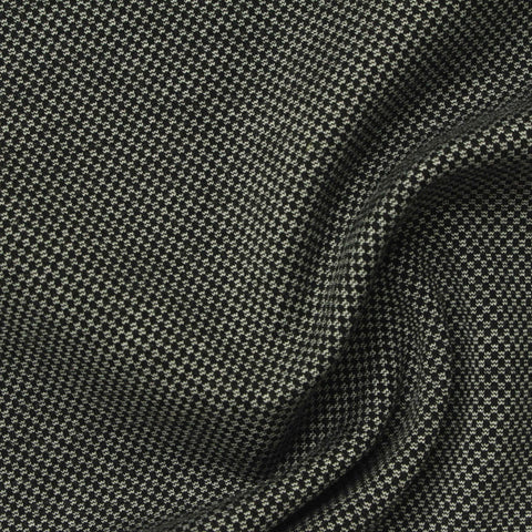 Black Geometric Jersey Knit, Poly-Viscose, 360 gsm