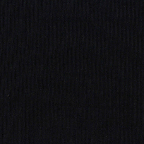 Viscose Stretch Knit Fabric, 220 gsm, 130 cm — Black