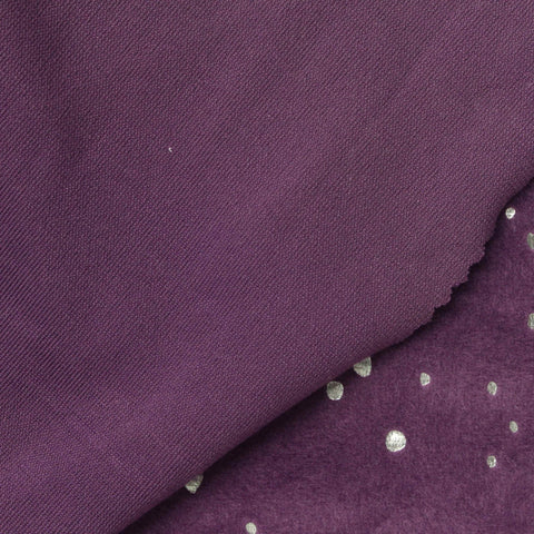 Silver Dots Velvet, Polyester, 220 gsm
