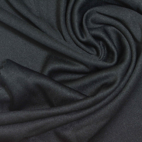 100% Polyester Jersey Knit Fabric, 110 gsm, 157 cm — Black